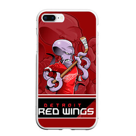 Чехол для iPhone 7Plus/8 Plus матовый с принтом Detroit Red Wings в Новосибирске, Силикон | Область печати: задняя сторона чехла, без боковых панелей | detroit red wings | nhl | stanley cup | детройд | детройт ред уингз | кубок стенли | кубок стэнли | марченко | нхл | хоккей | хоккейный клуб