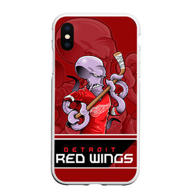 Чехол для iPhone XS Max матовый с принтом Detroit Red Wings в Новосибирске, Силикон | Область печати: задняя сторона чехла, без боковых панелей | detroit red wings | nhl | stanley cup | детройд | детройт ред уингз | кубок стенли | кубок стэнли | марченко | нхл | хоккей | хоккейный клуб