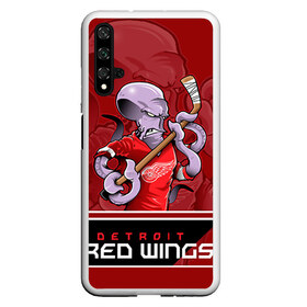 Чехол для Honor 20 с принтом Detroit Red Wings в Новосибирске, Силикон | Область печати: задняя сторона чехла, без боковых панелей | detroit red wings | nhl | stanley cup | детройд | детройт ред уингз | кубок стенли | кубок стэнли | марченко | нхл | хоккей | хоккейный клуб