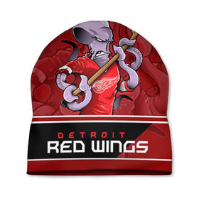 Шапка 3D с принтом Detroit Red Wings в Новосибирске, 100% полиэстер | универсальный размер, печать по всей поверхности изделия | detroit red wings | nhl | stanley cup | детройд | детройт ред уингз | кубок стенли | кубок стэнли | марченко | нхл | хоккей | хоккейный клуб