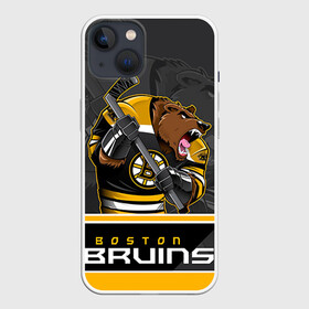 Чехол для iPhone 13 с принтом Boston Bruins в Новосибирске,  |  | boston bruins | nhl | stanley cup | бостон | бостон брюинз | брюинз | брюинс | кубок стенли | кубок стэнли | нхл | хоккей | хоккейный клуб | худобин