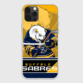 Чехол для iPhone 12 Pro с принтом Buffalo Sabres в Новосибирске, силикон | область печати: задняя сторона чехла, без боковых панелей | Тематика изображения на принте: buffalo sabres | nhl | stanley cup | баффало сейбрз | буффало | кубок стенли | кубок стэнли | куликов | нхл | хоккей | хоккейный клуб