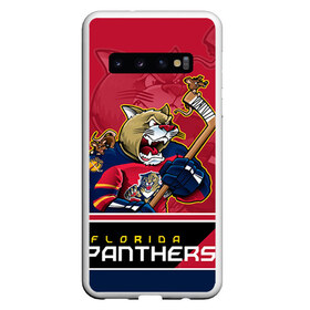 Чехол для Samsung Galaxy S10 с принтом Florida Panthers в Новосибирске, Силикон | Область печати: задняя сторона чехла, без боковых панелей | Тематика изображения на принте: florida panthers | nhl | stanley cup | кубок стенли | кубок стэнли | нхл | флорида пантерз | флорида пантеры | хоккей | хоккейный клуб