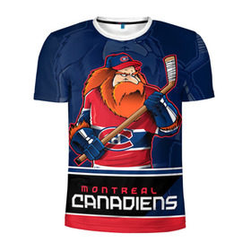 Мужская футболка 3D спортивная с принтом Montreal Canadiens в Новосибирске, 100% полиэстер с улучшенными характеристиками | приталенный силуэт, круглая горловина, широкие плечи, сужается к линии бедра | montreal canadiens | nhl | stanley cup | емелин | кубок стенли | кубок стэнли | марков | монреаль | монреаль канадиенс | нхл | радулов | хоккей | хоккейный клуб