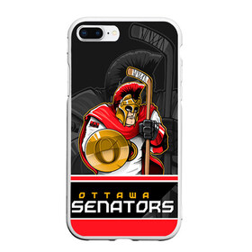 Чехол для iPhone 7Plus/8 Plus матовый с принтом Ottawa Senators в Новосибирске, Силикон | Область печати: задняя сторона чехла, без боковых панелей | nhl | ottawa senators | stanley cup | кубок стенли | кубок стэнли | нхл | оттава сенаторз | сенаторс | хоккей | хоккейный клуб