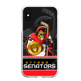 Чехол для iPhone XS Max матовый с принтом Ottawa Senators в Новосибирске, Силикон | Область печати: задняя сторона чехла, без боковых панелей | nhl | ottawa senators | stanley cup | кубок стенли | кубок стэнли | нхл | оттава сенаторз | сенаторс | хоккей | хоккейный клуб