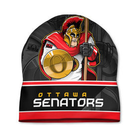 Шапка 3D с принтом Ottawa Senators в Новосибирске, 100% полиэстер | универсальный размер, печать по всей поверхности изделия | nhl | ottawa senators | stanley cup | кубок стенли | кубок стэнли | нхл | оттава сенаторз | сенаторс | хоккей | хоккейный клуб