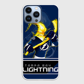 Чехол для iPhone 13 Pro Max с принтом Bay Lightning в Новосибирске,  |  | nhl | stanley cup | tampa bay lightning | ампа бэй лайтнинг | василевский | кубок стенли | кубок стэнли | кучеров | наместников | нестеров | нхл | тампа бэй | хоккей | хоккейный клуб