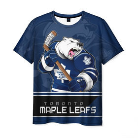 Мужская футболка 3D с принтом Toronto Maple Leafs в Новосибирске, 100% полиэфир | прямой крой, круглый вырез горловины, длина до линии бедер | Тематика изображения на принте: nhl | stanley cup | toronto maple leafs | валиев | кубок стенли | кубок стэнли | мэпл лифс | нхл | сошников | торонто | торонто мейпл лифс | хоккей | хоккейный клуб