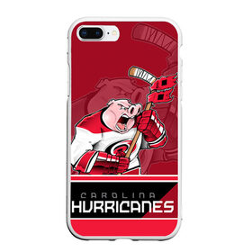 Чехол для iPhone 7Plus/8 Plus матовый с принтом Carolina Hurricanes в Новосибирске, Силикон | Область печати: задняя сторона чехла, без боковых панелей | carolina hurricanes | nhl | stanley cup | каролина | каролина харрикейнз | кубок стенли | кубок стэнли | нхл | хоккей | хоккейный клуб | хурикэйнс