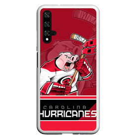 Чехол для Honor 20 с принтом Carolina Hurricanes в Новосибирске, Силикон | Область печати: задняя сторона чехла, без боковых панелей | carolina hurricanes | nhl | stanley cup | каролина | каролина харрикейнз | кубок стенли | кубок стэнли | нхл | хоккей | хоккейный клуб | хурикэйнс