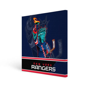 Холст квадратный с принтом New York Rangers в Новосибирске, 100% ПВХ |  | Тематика изображения на принте: new york rangers | nhl | stanley cup | кубок стенли | кубок стэнли | нхл | нью йорк рейнджерс | нью йорк рейнджеры | рейнджеры | хоккей | хоккейный клуб
