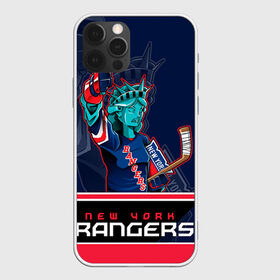 Чехол для iPhone 12 Pro Max с принтом New York Rangers в Новосибирске, Силикон |  | Тематика изображения на принте: new york rangers | nhl | stanley cup | кубок стенли | кубок стэнли | нхл | нью йорк рейнджерс | нью йорк рейнджеры | рейнджеры | хоккей | хоккейный клуб