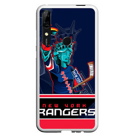 Чехол для Honor P Smart Z с принтом New York Rangers в Новосибирске, Силикон | Область печати: задняя сторона чехла, без боковых панелей | Тематика изображения на принте: new york rangers | nhl | stanley cup | кубок стенли | кубок стэнли | нхл | нью йорк рейнджерс | нью йорк рейнджеры | рейнджеры | хоккей | хоккейный клуб