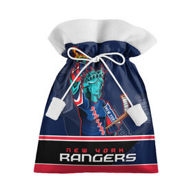 Подарочный 3D мешок с принтом New York Rangers в Новосибирске, 100% полиэстер | Размер: 29*39 см | new york rangers | nhl | stanley cup | кубок стенли | кубок стэнли | нхл | нью йорк рейнджерс | нью йорк рейнджеры | рейнджеры | хоккей | хоккейный клуб