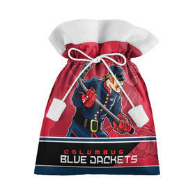 Подарочный 3D мешок с принтом Columbus Blue Jackets в Новосибирске, 100% полиэстер | Размер: 29*39 см | columbus | columbus blue jackets | nhl | stanley cup | бобровский | коламбус | коламбус блю джекетс | кубок стенли | кубок стэнли | нхл | хоккей | хоккейный клуб