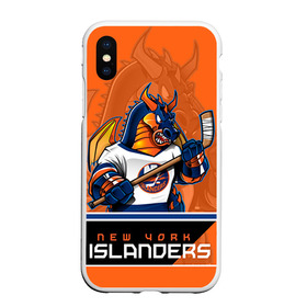 Чехол для iPhone XS Max матовый с принтом New York Islanders в Новосибирске, Силикон | Область печати: задняя сторона чехла, без боковых панелей | new york islanders | nhl | stanley cup | айлендерс | кубок стенли | кубок стэнли | кулемин | нхл | нью йорк айлендерс | хоккей | хоккейный клуб