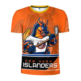 Мужская футболка 3D спортивная с принтом New York Islanders в Новосибирске, 100% полиэстер с улучшенными характеристиками | приталенный силуэт, круглая горловина, широкие плечи, сужается к линии бедра | new york islanders | nhl | stanley cup | айлендерс | кубок стенли | кубок стэнли | кулемин | нхл | нью йорк айлендерс | хоккей | хоккейный клуб