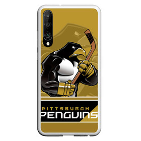 Чехол для Honor P30 с принтом Pittsburgh Penguins в Новосибирске, Силикон | Область печати: задняя сторона чехла, без боковых панелей | nhl | pittsburgh penguins | stanley cup | кросби | кубок стенли | кубок стэнли | малкин | нхл | пингвинс | питтсбург пингвинз | сидни кросби | хоккей | хоккейный клуб
