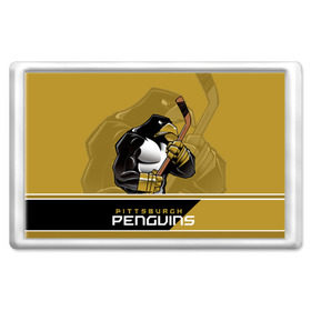 Магнит 45*70 с принтом Pittsburgh Penguins в Новосибирске, Пластик | Размер: 78*52 мм; Размер печати: 70*45 | Тематика изображения на принте: nhl | pittsburgh penguins | stanley cup | кросби | кубок стенли | кубок стэнли | малкин | нхл | пингвинс | питтсбург пингвинз | сидни кросби | хоккей | хоккейный клуб