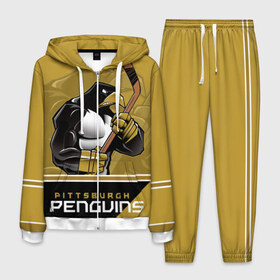 Мужской костюм 3D с принтом Pittsburgh Penguins в Новосибирске, 100% полиэстер | Манжеты и пояс оформлены тканевой резинкой, двухслойный капюшон со шнурком для регулировки, карманы спереди | nhl | pittsburgh penguins | stanley cup | кросби | кубок стенли | кубок стэнли | малкин | нхл | пингвинс | питтсбург пингвинз | сидни кросби | хоккей | хоккейный клуб