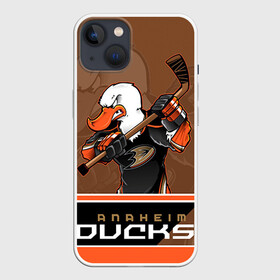 Чехол для iPhone 13 с принтом Anaheim Ducks в Новосибирске,  |  | anaheim ducks | nhl | stanley cup | кубок стенли | кубок стэнли | нхл | хоккей | хоккейный клуб