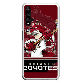 Чехол для Honor 20 с принтом Arizona Coyotes в Новосибирске, Силикон | Область печати: задняя сторона чехла, без боковых панелей | arizona coyotes | nhl | stanley cup | аризона койотис | аризона койоты | кубок стенли | кубок стэнли | нхл | хоккей | хоккейный клуб