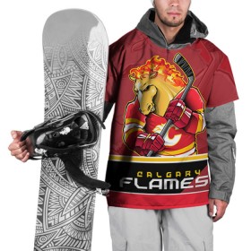 Накидка на куртку 3D с принтом Calgary Flames в Новосибирске, 100% полиэстер |  | calgary flames | nhl | stanley cup | калгари флэймз | кубок стенли | кубок стэнли | нхл | флэймс | хоккей | хоккейный клуб