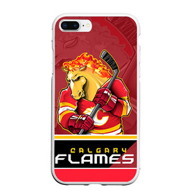 Чехол для iPhone 7Plus/8 Plus матовый с принтом Calgary Flames в Новосибирске, Силикон | Область печати: задняя сторона чехла, без боковых панелей | calgary flames | nhl | stanley cup | калгари флэймз | кубок стенли | кубок стэнли | нхл | флэймс | хоккей | хоккейный клуб