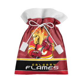 Подарочный 3D мешок с принтом Calgary Flames в Новосибирске, 100% полиэстер | Размер: 29*39 см | calgary flames | nhl | stanley cup | калгари флэймз | кубок стенли | кубок стэнли | нхл | флэймс | хоккей | хоккейный клуб