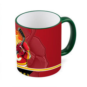 Кружка 3D с принтом Calgary Flames в Новосибирске, керамика | ёмкость 330 мл | calgary flames | nhl | stanley cup | калгари флэймз | кубок стенли | кубок стэнли | нхл | флэймс | хоккей | хоккейный клуб