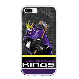 Чехол для iPhone 7Plus/8 Plus матовый с принтом Los Angeles Kings в Новосибирске, Силикон | Область печати: задняя сторона чехла, без боковых панелей | los angeles kings | nhl | stanley cup | кубок стенли | кубок стэнли | лос анджелес кингз | лос анжелес короли | нхл | хоккей | хоккейный клуб