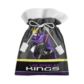 Подарочный 3D мешок с принтом Los Angeles Kings в Новосибирске, 100% полиэстер | Размер: 29*39 см | los angeles kings | nhl | stanley cup | кубок стенли | кубок стэнли | лос анджелес кингз | лос анжелес короли | нхл | хоккей | хоккейный клуб