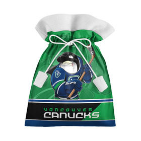 Подарочный 3D мешок с принтом Vancouver Canucks в Новосибирске, 100% полиэстер | Размер: 29*39 см | nhl | stanley cup | vancouver canucks | ванкувер | ванкувер кэнакс | кубок стенли | кубок стэнли | нхл | трямкин | хоккей | хоккейный клуб