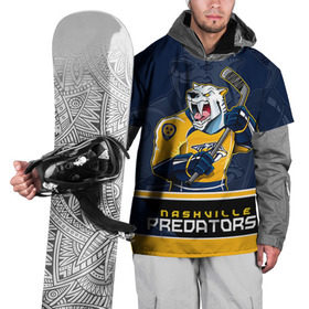 Накидка на куртку 3D с принтом Nashville Predators в Новосибирске, 100% полиэстер |  | Тематика изображения на принте: nashville predators | nhl | stanley cup | кубок стенли | кубок стэнли | нхл | нэшвил | нэшвилл предаторз | хоккей | хоккейный клуб