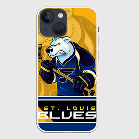 Чехол для iPhone 13 mini с принтом St. Louis Blues в Новосибирске,  |  | Тематика изображения на принте: nhl | st. louis blues | stanley cup | йори | кубок стенли | кубок стэнли | лехтеря | луис блюз | нхл | сент луис | сент луис блюз | тарасенко | хоккей | хоккейный клуб