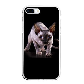 Чехол для iPhone 7Plus/8 Plus матовый с принтом Сфинкс в Новосибирске, Силикон | Область печати: задняя сторона чехла, без боковых панелей | взгляд | глаза | голова животного | киска | кот | котёнок | кошка | прикольные картинки