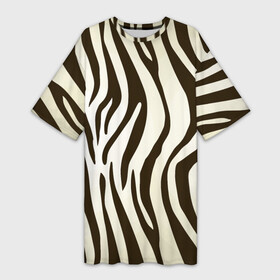 Платье-футболка 3D с принтом Шкура зебры в Новосибирске,  |  | Тематика изображения на принте: африка | животные | звери | зебра | фауна