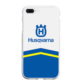 Чехол для iPhone 7Plus/8 Plus матовый с принтом husqvarna в Новосибирске, Силикон | Область печати: задняя сторона чехла, без боковых панелей | husqvarna