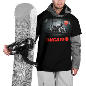 Накидка на куртку 3D с принтом Ducati 4 в Новосибирске, 100% полиэстер |  | ducati | moto | дукати | мото | мотоцикл | мотоциклы