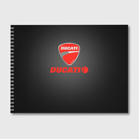 Альбом для рисования с принтом Ducati 3 в Новосибирске, 100% бумага
 | матовая бумага, плотность 200 мг. | Тематика изображения на принте: ducati | moto | дукати | мото | мотоцикл | мотоциклы