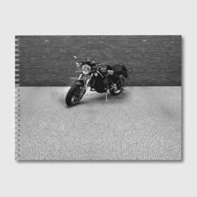 Альбом для рисования с принтом Ducati 1 в Новосибирске, 100% бумага
 | матовая бумага, плотность 200 мг. | Тематика изображения на принте: ducati | moto | дукати | мото | мотоцикл | мотоциклы