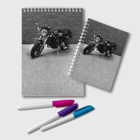 Блокнот с принтом Ducati 1 в Новосибирске, 100% бумага | 48 листов, плотность листов — 60 г/м2, плотность картонной обложки — 250 г/м2. Листы скреплены удобной пружинной спиралью. Цвет линий — светло-серый
 | Тематика изображения на принте: ducati | moto | дукати | мото | мотоцикл | мотоциклы
