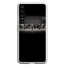 Чехол для Honor 20 с принтом Triumph 5 в Новосибирске, Силикон | Область печати: задняя сторона чехла, без боковых панелей | Тематика изображения на принте: moto | triumph | мотоцикл | мотоциклы | триумф