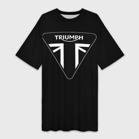 Платье-футболка 3D с принтом Triumph 4 в Новосибирске,  |  | Тематика изображения на принте: moto | triumph | мотоцикл | мотоциклы | триумф