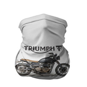 Бандана-труба 3D с принтом Triumph 2 в Новосибирске, 100% полиэстер, ткань с особыми свойствами — Activecool | плотность 150‒180 г/м2; хорошо тянется, но сохраняет форму | moto | triumph | мотоцикл | мотоциклы | триумф