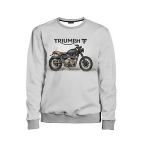 Детский свитшот 3D с принтом Triumph 2 в Новосибирске, 100% полиэстер | свободная посадка, прямой крой, мягкая тканевая резинка на рукавах и понизу свитшота | Тематика изображения на принте: moto | triumph | мотоцикл | мотоциклы | триумф