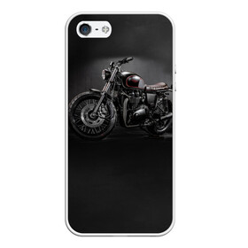 Чехол для iPhone 5/5S матовый с принтом Triumph 1 в Новосибирске, Силикон | Область печати: задняя сторона чехла, без боковых панелей | moto | triumph | мотоцикл | мотоциклы | триумф