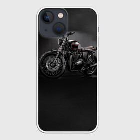 Чехол для iPhone 13 mini с принтом Triumph 1 в Новосибирске,  |  | moto | triumph | мотоцикл | мотоциклы | триумф