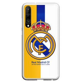 Чехол для Honor P30 с принтом Real Madrid CF в Новосибирске, Силикон | Область печати: задняя сторона чехла, без боковых панелей | football | испания | клуб | мадрид | реал | фк | футбольный